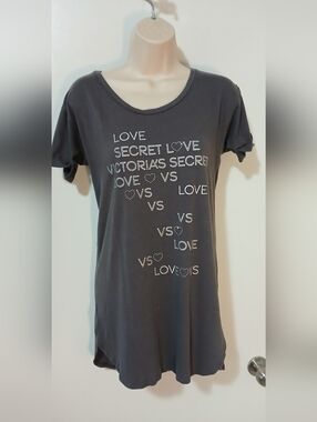 Womens Victoria Secret,"Secret love" short sleeve,crew neck,pullover night gown